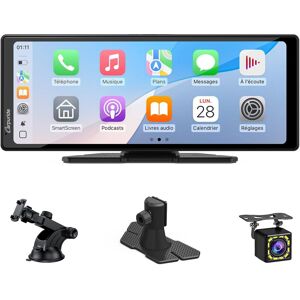 Carpuride V92R Écran portable sans fil pour Apple CarPlay et Android Auto, écran tactile 1080P HD de 10,26 pouces avec caméra de recul 720P, Bluetooth 5.0, prise en charge MirrorLink - Publicité Carpuride V92R Écran portable sans fil pour Apple CarPlay et Android Auto, écran tactile 1080P HD de 10,26 pouces avec caméra de recul 720P, Bluetooth 5.0, prise en charge MirrorLink - Publicité