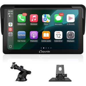 Carpuride Autoradio stéréo portable sans fil compatible CarPlay et Android Auto, écran tactile HD 1080p de 7 pouces avec Bluetooth 5.0, prise en charge de MirrorLink - Publicité Carpuride Autoradio stéréo portable sans fil compatible CarPlay et Android Auto, écran tactile HD 1080p de 7 pouces avec Bluetooth 5.0, prise en charge de MirrorLink - Publicité