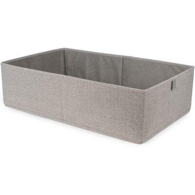 Panier de rangement COMPACTOR - Rectangulaire, Gris, Poignée - Publicité Panier de rangement COMPACTOR - Rectangulaire, Gris, Poignée - Publicité