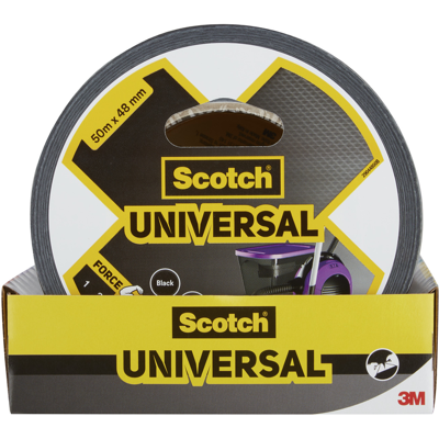 Scotch®Toile de Réparation UNIVERSAL Noir 50m x 48mm - Publicité Scotch®Toile de Réparation UNIVERSAL Noir 50m x 48mm - Publicité