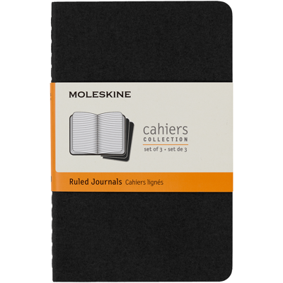 MOLESKINE set de 3 cahiers format de poche pages lignées - Publicité MOLESKINE set de 3 cahiers format de poche pages lignées - Publicité