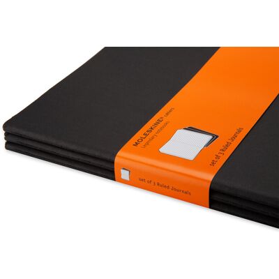 MOLESKINE Set De 3 Cahiers Très Grand Format Pages Lignées - Publicité MOLESKINE Set De 3 Cahiers Très Grand Format Pages Lignées - Publicité