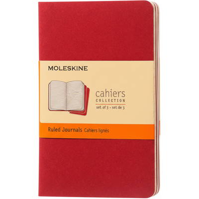 MOLESKINE Lot de 3 cahiers lignés de poche – Rouge canneberge - Publicité MOLESKINE Lot de 3 cahiers lignés de poche – Rouge canneberge - Publicité