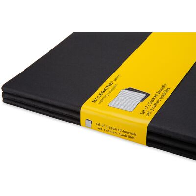 MOLESKINE Set De 3 Cahiers Très Grand Format Quadrillé - Publicité MOLESKINE Set De 3 Cahiers Très Grand Format Quadrillé - Publicité
