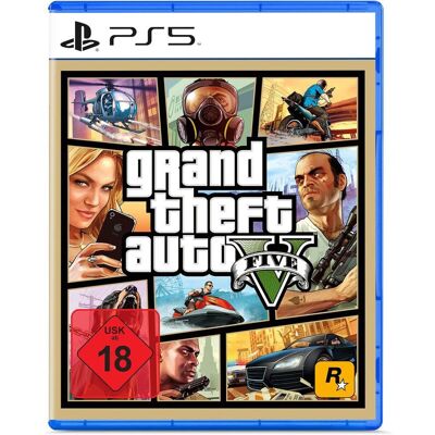 Rockstar Games Grand Theft Auto V - PS5 - Version française - Publicité Rockstar Games Grand Theft Auto V - PS5 - Version française - Publicité