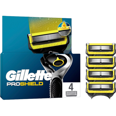 Gillette Proshield - Lames de rasoir - Lot de 4 lames - Publicité Gillette Proshield - Lames de rasoir - Lot de 4 lames - Publicité