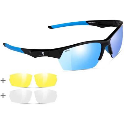 Vola Lunettes De Soleil Beyond Black / Blue Transparent/CAT0+Yellow/CAT0 Homme,Femme - Publicité Vola Lunettes De Soleil Beyond Black / Blue Transparent/CAT0+Yellow/CAT0 Homme,Femme - Publicité