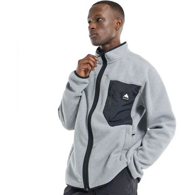 Burton Sweat-shirt à Zip Cinder Gray Heather M Homme - Publicité Burton Sweat-shirt à Zip Cinder Gray Heather M Homme - Publicité