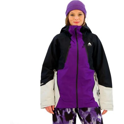 Burton Veste Reserve Gore-tex® 2l Prism Violet/True Black/Gray Cloud XS Femme - Publicité Burton Veste Reserve Gore-tex® 2l Prism Violet/True Black/Gray Cloud XS Femme - Publicité