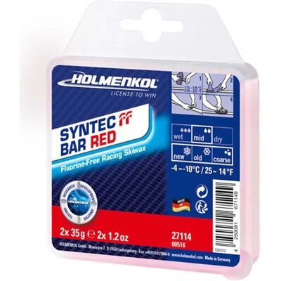 Holmenkol Cire Syntec Ff Bar-4°c/-10°c 2x35 Gr Red One Size unisex - Publicité Holmenkol Cire Syntec Ff Bar-4°c/-10°c 2x35 Gr Red One Size unisex - Publicité