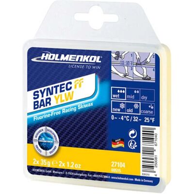 Holmenkol Syntec Ff Bar Jaune - Cire pour ski - Haute performance - 0°C à -4°C - Publicité Holmenkol Syntec Ff Bar Jaune - Cire pour ski - Haute performance - 0°C à -4°C - Publicité