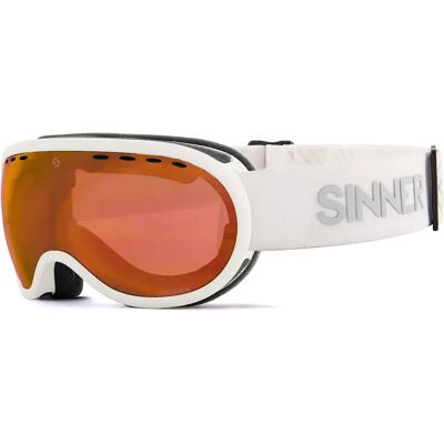 Sinner Masque De Ski Vorlage S Matte White / Grey Double Orange Sintec Vent/ CAT2 Homme,Femme - Publicité Sinner Masque De Ski Vorlage S Matte White / Grey Double Orange Sintec Vent/ CAT2 Homme,Femme - Publicité