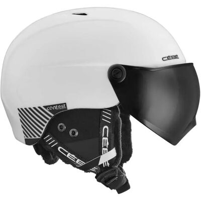 Casque de Ski CEBE Contest Vision Blanc Mat - Publicité Casque de Ski CEBE Contest Vision Blanc Mat - Publicité