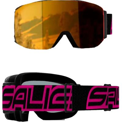 Salice Masque De Ski 102dacrxpf Black Fucsia Da crx Polarflex/CAT2-4 Homme,Femme - Publicité Salice Masque De Ski 102dacrxpf Black Fucsia Da crx Polarflex/CAT2-4 Homme,Femme - Publicité