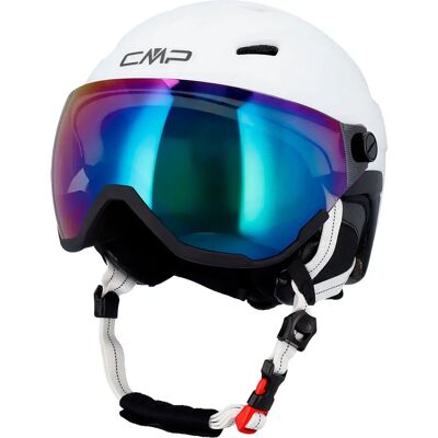 Cmp Casque Avec Visière 38b4677 White / Black L unisex - Publicité Cmp Casque Avec Visière 38b4677 White / Black L unisex - Publicité