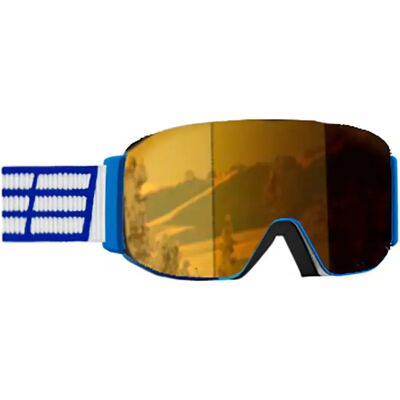 Salice Masque De Ski 102 White / Blue 01 DACRX P/CAT2-4 Homme,Femme - Publicité Salice Masque De Ski 102 White / Blue 01 DACRX P/CAT2-4 Homme,Femme - Publicité
