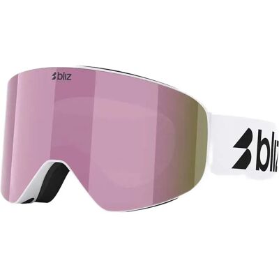 Bliz Masque De Ski Flow Matte White Smoke Pink/CAT3 Homme,Femme - Publicité Bliz Masque De Ski Flow Matte White Smoke Pink/CAT3 Homme,Femme - Publicité