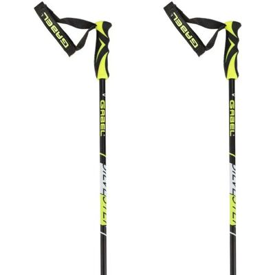 Gabel Bâtons Silvester Black / Yellow 115 cm unisex - Publicité Gabel Bâtons Silvester Black / Yellow 115 cm unisex - Publicité