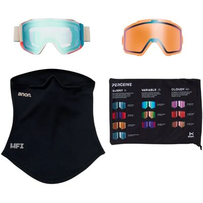 Anon Masque De Ski Sync+lens+mfi Face Mask Oat Perceive Variable Blue/CAT2 Homme,Femme - Publicité Anon Masque De Ski Sync+lens+mfi Face Mask Oat Perceive Variable Blue/CAT2 Homme,Femme - Publicité