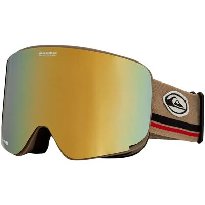 Quiksilver Masque De Ski Switchback Fallen Rock Clux Ml Gold/CAT3 Homme - Publicité Quiksilver Masque De Ski Switchback Fallen Rock Clux Ml Gold/CAT3 Homme - Publicité