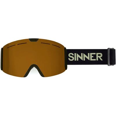 Sinner Masque De Ski Arc Black / Orange CAT2 Homme,Femme - Publicité Sinner Masque De Ski Arc Black / Orange CAT2 Homme,Femme - Publicité
