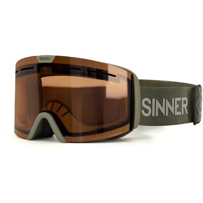Sinner Masque De Ski Arc Green / Fluor Orange Trans/CAT1-3 Homme,Femme - Publicité Sinner Masque De Ski Arc Green / Fluor Orange Trans/CAT1-3 Homme,Femme - Publicité