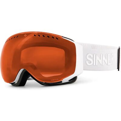 Sinner Masque De Ski Emerald White / Orange CAT2 Homme,Femme - Publicité Sinner Masque De Ski Emerald White / Orange CAT2 Homme,Femme - Publicité