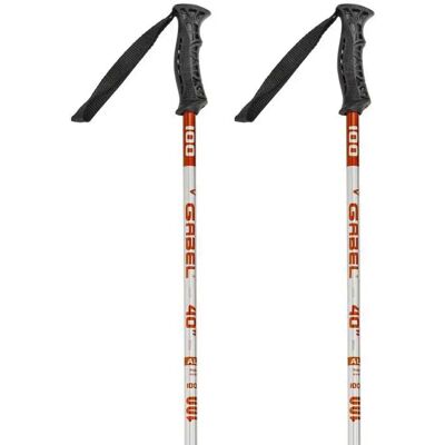 Gabel Bâtons Junior R Alux Grey / Red 85 cm Garçon - Publicité Gabel Bâtons Junior R Alux Grey / Red 85 cm Garçon - Publicité
