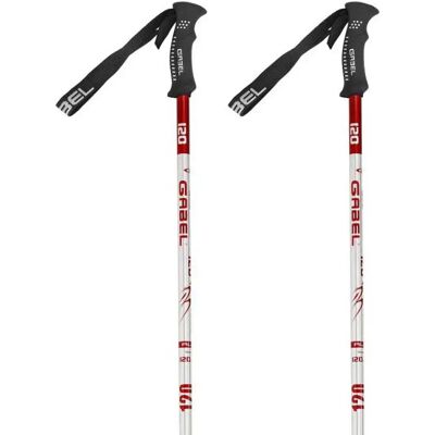 Gabel Bâtons R Alux Grey / Red 135 cm Homme,Femme - Publicité Gabel Bâtons R Alux Grey / Red 135 cm Homme,Femme - Publicité