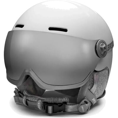 Briko Casque Avec Visière Blenda 2.0 Matt White / Silver Mirror CAT2 S unisex - Publicité Briko Casque Avec Visière Blenda 2.0 Matt White / Silver Mirror CAT2 S unisex - Publicité