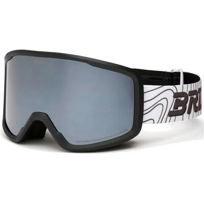 Briko Masque De Ski Chill White Graphic Silver Mirror/CAT2 Homme,Femme - Publicité Briko Masque De Ski Chill White Graphic Silver Mirror/CAT2 Homme,Femme - Publicité
