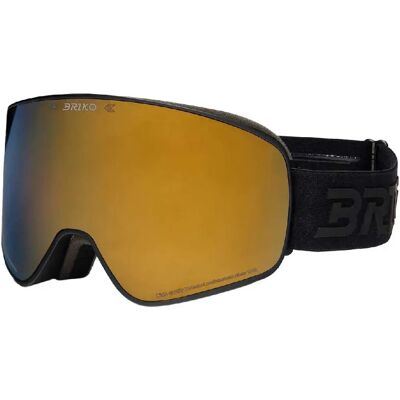 Briko Masque De Ski Chino Sharp Lite Black OB Gold Mirror/CAT3 Homme,Femme - Publicité Briko Masque De Ski Chino Sharp Lite Black OB Gold Mirror/CAT3 Homme,Femme - Publicité