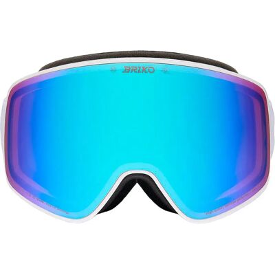 Briko Masque De Ski Chino Sharp Lite White RCBM/CAT2 Homme,Femme - Publicité Briko Masque De Ski Chino Sharp Lite White RCBM/CAT2 Homme,Femme - Publicité