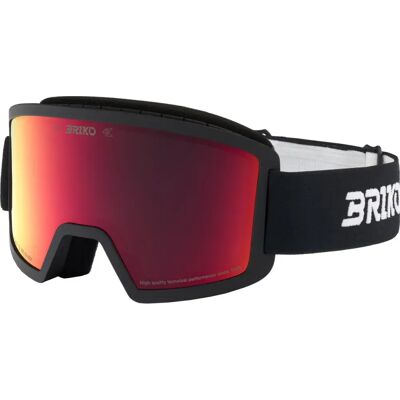 Briko Lunettes De Ski Junior Frostbite Black Red Mirror/CAT2 Garçon,Fille - Publicité Briko Lunettes De Ski Junior Frostbite Black Red Mirror/CAT2 Garçon,Fille - Publicité