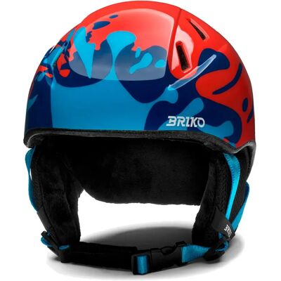 Briko Casque Junior Makalu Graphik Shiny Monza Red / Smalt Blue / Cerulean White S-M unisex - Publicité Briko Casque Junior Makalu Graphik Shiny Monza Red / Smalt Blue / Cerulean White S-M unisex - Publicité
