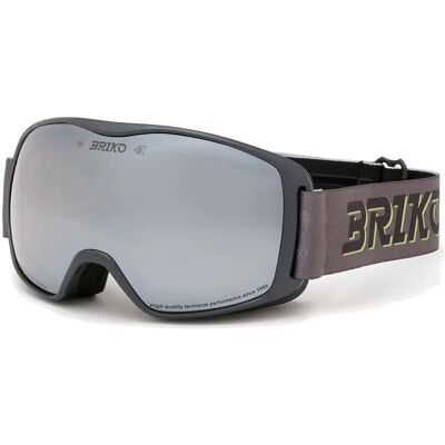 Briko Masque De Ski Zenith River Gray Silver Mirror/CAT2 Homme,Femme - Publicité Briko Masque De Ski Zenith River Gray Silver Mirror/CAT2 Homme,Femme - Publicité