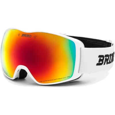 Briko Masque De Ski Zenith White Red Mirror/CAT3 Homme,Femme - Publicité Briko Masque De Ski Zenith White Red Mirror/CAT3 Homme,Femme - Publicité