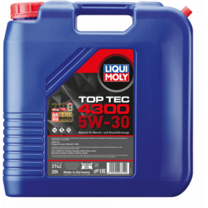 Huile moteur LIQUI MOLY TOP TEC 4300 5W30 20L - Publicité Huile moteur LIQUI MOLY TOP TEC 4300 5W30 20L - Publicité