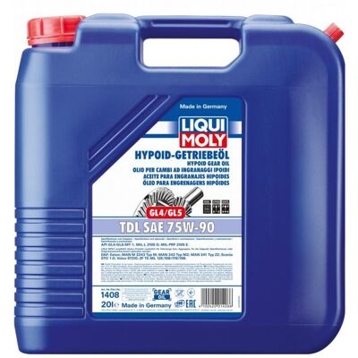 Huile de transmission LIQUI MOLY - Hypoid-Getriebeöl GL4/5 TDL 1408 - Huile universelle - Publicité Huile de transmission LIQUI MOLY - Hypoid-Getriebeöl GL4/5 TDL 1408 - Huile universelle - Publicité