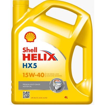 Huile moteur Shell Helix HX5 15W40 - 4L - Publicité Huile moteur Shell Helix HX5 15W40 - 4L - Publicité