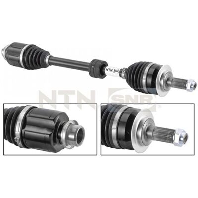 Arbre de transmission SNR DK77.009 - Côté différentiel et roue, 740mm - Publicité Arbre de transmission SNR DK77.009 - Côté différentiel et roue, 740mm - Publicité