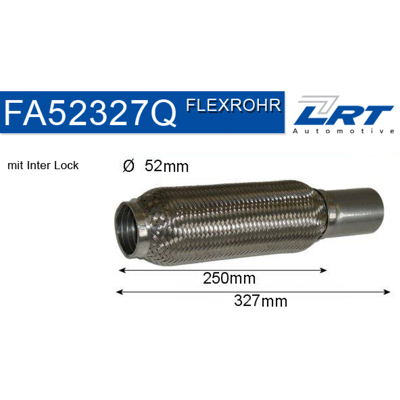Lrt Ford Mondeo Flex tuyau 52x250mm - Tuyau d'échappement - Publicité Lrt Ford Mondeo Flex tuyau 52x250mm - Tuyau d'échappement - Publicité