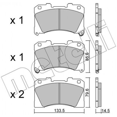 METELLI 22-1288-0 Kit de plaquettes de frein - Toyota Yaris IV - Publicité METELLI 22-1288-0 Kit de plaquettes de frein - Toyota Yaris IV - Publicité