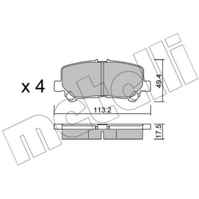 METELLI 22-1292-0 Kit de plaquettes de frein - Composants pour frein à disque - Publicité METELLI 22-1292-0 Kit de plaquettes de frein - Composants pour frein à disque - Publicité