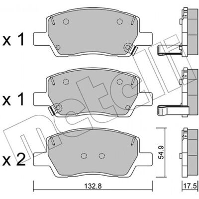 Kit de Plaquettes de Frein METELLI 22-1296-0 - Hyundai i10 III 3/5 portes - Publicité Kit de Plaquettes de Frein METELLI 22-1296-0 - Hyundai i10 III 3/5 portes - Publicité
