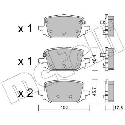 METELLI 22-1366-0 Kit de plaquettes de frein avec indicateur d'usure pour Nissan Qashqai III - Publicité METELLI 22-1366-0 Kit de plaquettes de frein avec indicateur d'usure pour Nissan Qashqai III - Publicité