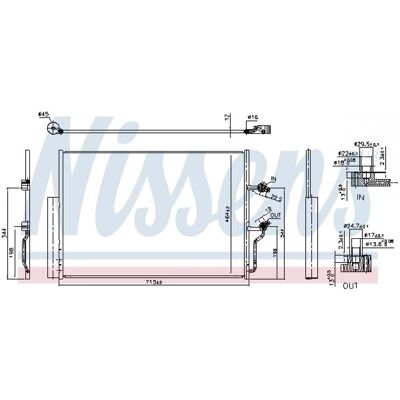 NISSENS 941263 Condenseur en aluminium pour Volvo XC90 II, V90 II - Climatisation - Publicité NISSENS 941263 Condenseur en aluminium pour Volvo XC90 II, V90 II - Climatisation - Publicité