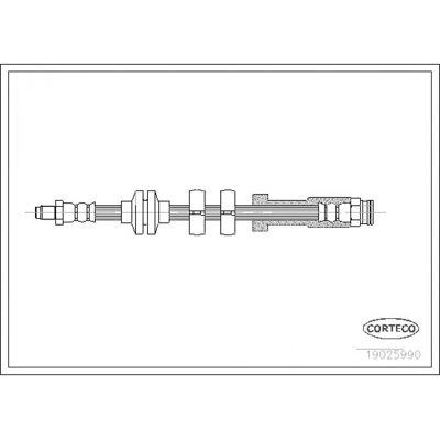 Corteco 19025990 Flexible de frein - Tuyau de frein avant - Publicité Corteco 19025990 Flexible de frein - Tuyau de frein avant - Publicité
