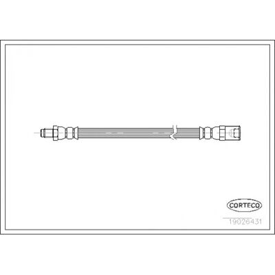 Corteco 19026431 Flexible de frein arrière - Pièce de frein - Publicité Corteco 19026431 Flexible de frein arrière - Pièce de frein - Publicité