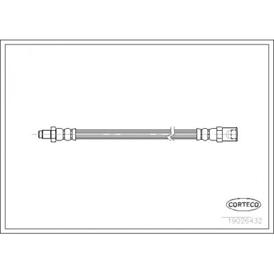 Corteco Modèle 19026432 Tuyau de frein flexible pour IVECO Daily 3 - Publicité Corteco Modèle 19026432 Tuyau de frein flexible pour IVECO Daily 3 - Publicité